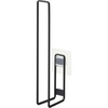 image:imageYamazaki Home Tower Self Adhesive Toilet Paper Holder Organizer Wall Or Toilet Mountable Bathroom Storage  SteelBlack