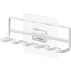 image:imageYamazaki Home Tower Self Adhesive Toothbrush Holder Caddy Wall Or Sink Mounted Electric Toothbrush Organizer  SteelWhite