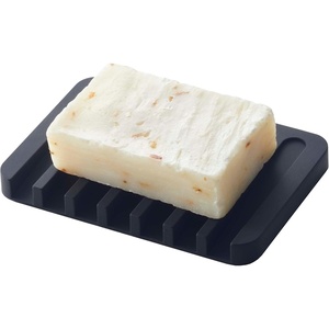 image:imageYAMAZAKI Home Flow Soap Tray  Silicone Holder Dish for Sink  Silicone  Sloped base directs water back into the sink to keep counters dry Easytoclean design requires no assembly Saves space