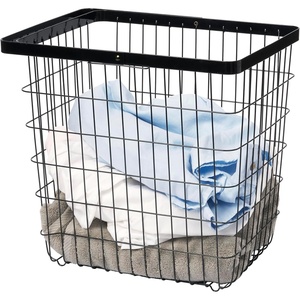 image:imageYAMAZAKI Home Tower Laundry Basket  Storage Hamper 15  Steel  875 Gallons 33 Liters  Open wire frame laundry basket promotes airflow to keep clothes fresh Built for everyday use Keeps essentials organizedBlack