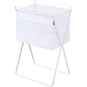 image:imageYAMAZAKI Home Tower Space Saving Storage Hamper 276  Steel  98 Gallons 35 LitersWhite