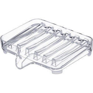 image:imageYAMAZAKI Home Veil SelfDraining Soap Tray  Sink Counter Holder Dish  AcrylicClear