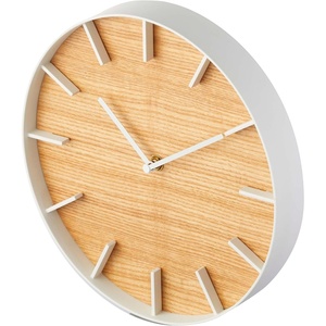 image:imageYAMAZAKI Home Wall Clock  Modern Wood Home Decoration Steel  Wood One Size Ash  Modern wood home decoration wall clock Designed for convenient home organization Helps keep everyday spaces organizedAsh