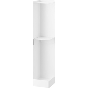 image:imageYamazaki Home Slim Rolling Toilet Paper Storage Cart for Bathroom Black  Slim toilet paper organizer and rolling bathroom storage Features an adjustable shelf amp durable steel toilet paper stockerWhite
