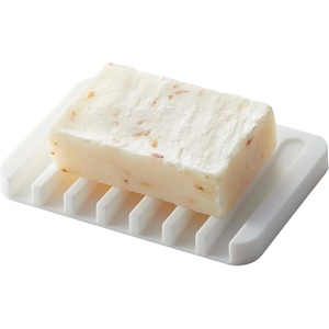 image:imageYamazaki Home Soap Tray  Silicone Holder Dish for Sink Silicone No Assembly Req  Sloped base directs water back into the sink to keep counters dry Easytoclean design requires no assembly Saves spaceWhite