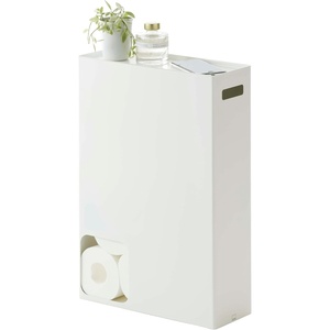 image:imageYamazaki Home Toilet Paper Stocker  Bathroom Storage Organizer Dispenser Steel White