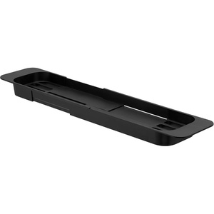 image:imageYamazaki Home Tower Expandable Bathtub Caddy  Bathroom Tray Table Holder 2  Abs Plastic Black