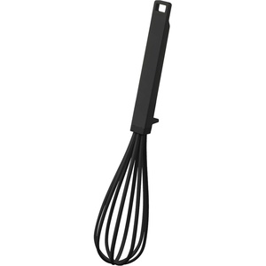 image:imageYamazaki Home Tower Nylon Whisk With Silicone Handle  ScratchResistant Hygienic Dishwasher Safe  Silicone  NylonBlack