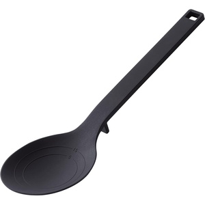 image:imageYamazaki Home Tower Silicone Kitchen Spoon Hygienic With Integrated Tool Rest Floating Clean Design  SiliconeSpoon