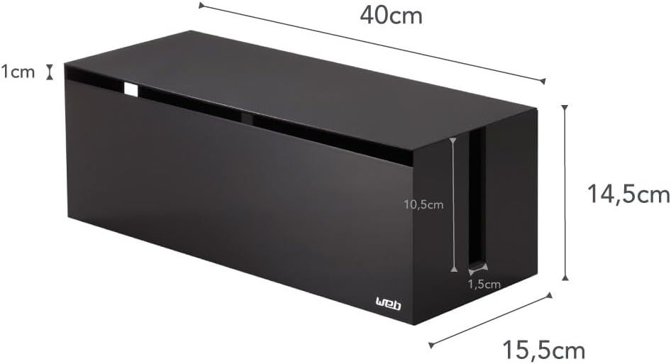 image:imageYamazaki Home Cable Management Box  Cord Organizer Box with Lid Minimalist Cable Storage for Office ABS Plastic  Sleek cable storage container for office spaces Removable lid prevents dust buildup Helps keep everyday tech organizedBrown