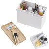 image:imageYAMAZAKI Home 3Tier First Aid Metal Box Medical Supplies Organizer White  Threetier first aid box for medical supplies Metal organizer features multicompartment storage Built for everyday useWhite