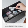 image:imageYAMAZAKI Home 3Tier First Aid Metal Box Medical Supplies Organizer White  Threetier first aid box for medical supplies Metal organizer features multicompartment storage Built for everyday useBlack