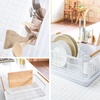 image:imageYAMAZAKI Home Dish Drying Rack  Modern White Dish Rack for Kitchen Counter with Removable Drying Tray and Cutlery Holder Steel  Wood Dish Drying Organizer  Steel  Wood   Modern dish drying rack organizer with steel and wood construction Small spacesaving design for kitchen countersWhite