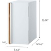 image:imageYAMAZAKI Home Modern Bread Box  Steel  Wood Countertop Bread Storage Container Large White Bread Box for Kitchen Countertop SpaceSaving Bread Keeper Easy Access Lid  Large bread box for kitchen countertops Features an easyaccess lid to keep bread fresh Perfect for modern home storageWhite