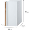 image:imageYAMAZAKI Home Modern Bread Box  Steel  Wood Countertop Bread Storage Container Large White Bread Box for Kitchen Countertop SpaceSaving Bread Keeper Easy Access Lid  Large bread box for kitchen countertops Features an easyaccess lid to keep bread fresh Perfect for modern home storageWhite