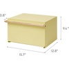 image:imageYAMAZAKI Home Modern Bread Box  Steel  Wood Countertop Bread Storage Container Large White Bread Box for Kitchen Countertop SpaceSaving Bread Keeper Easy Access Lid  Large bread box for kitchen countertops Features an easyaccess lid to keep bread fresh Perfect for modern home storageYellow