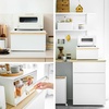 image:imageYAMAZAKI Home Modern Bread Box  Steel  Wood Countertop Bread Storage Container Large White Bread Box for Kitchen Countertop SpaceSaving Bread Keeper Easy Access Lid  Large bread box for kitchen countertops Features an easyaccess lid to keep bread fresh Perfect for modern home storageWhite
