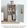 image:imageYAMAZAKI Home Modern Bread Box  Steel  Wood Countertop Bread Storage Container Large White Bread Box for Kitchen Countertop SpaceSaving Bread Keeper Easy Access Lid  Large bread box for kitchen countertops Features an easyaccess lid to keep bread fresh Perfect for modern home storageWhite