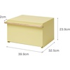 image:imageYAMAZAKI Home Modern Bread Box  Steel  Wood Countertop Bread Storage Container Large White Bread Box for Kitchen Countertop SpaceSaving Bread Keeper Easy Access Lid  Large bread box for kitchen countertops Features an easyaccess lid to keep bread fresh Perfect for modern home storageYellow