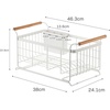 image:imageYAMAZAKI Home OverTheSink Dish Drainer Rack  Expandable Kitchen Drying Organizer Holder  No Assembly Req  Expandable overthesink dish rack with plate drying organizer Durable steel and wood construction Built for daily useWhite