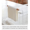 image:imageYAMAZAKI Home OverTheSink Dish Drainer Rack  Expandable Kitchen Drying Organizer Holder  No Assembly Req  Expandable overthesink dish rack with plate drying organizer Durable steel and wood construction Built for daily useWhite
