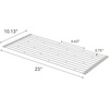 image:imageYAMAZAKI Home Plate Folding Sink Drainer Rack  Steel  Convenient folding sink drainer rack design Durable steel construction ensures stability over your basin Easy to cleanWhite