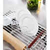 image:imageYAMAZAKI Home Plate Folding Sink Drainer Rack  Steel  Convenient folding sink drainer rack design Durable steel construction ensures stability over your basin Easy to cleanWhite