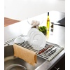 image:imageYAMAZAKI Home Plate Folding Sink Drainer Rack  Steel  Convenient folding sink drainer rack design Durable steel construction ensures stability over your basin Easy to cleanWhite