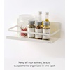 image:imageYAMAZAKI Home Plate Magnetic Spice Storage Rack Organizer for Fridge  SteelWhite