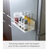 image:imageYAMAZAKI Home Plate Magnetic Spice Storage Rack Organizer for Fridge  SteelWhite