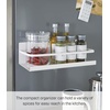image:imageYAMAZAKI Home Plate Magnetic Spice Storage Rack Organizer for Fridge  SteelWhite