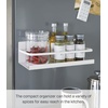 image:imageYAMAZAKI Home Plate Magnetic Spice Storage Rack Organizer for Fridge  SteelWhite
