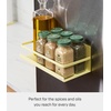 image:imageYAMAZAKI Home Plate Magnetic Spice Storage Rack Organizer for Fridge  SteelYellow
