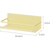 image:imageYAMAZAKI Home Plate Magnetic Spice Storage Rack Organizer for Fridge  SteelYellow