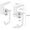 image:imageYAMAZAKI Home Plate Under Shelf Hanger  Set of 2 Multipurpose Hanging Storage Organizer  SteelWhite