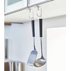 image:imageYAMAZAKI Home Plate Under Shelf Hanger  Set of 2 Multipurpose Hanging Storage Organizer  SteelWhite
