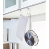 image:imageYAMAZAKI Home Plate Under Shelf Hanger  Set of 2 Multipurpose Hanging Storage Organizer  SteelWhite