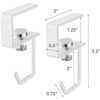 image:imageYAMAZAKI Home Plate Under Shelf Hanger  Set of 2 Multipurpose Hanging Storage Organizer  SteelWhite