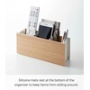 image:imageYAMAZAKI Home Rin Desk Organizer  Tv Remote Control And Pen Holder  Small  Steel  WoodAsh