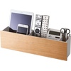 image:imageYAMAZAKI Home Rin Desk Organizer  Tv Remote Control And Pen Holder  Small  Steel  WoodAsh