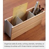 image:imageYAMAZAKI Home Rin Desk Organizer  Tv Remote Control And Pen Holder  Small  Steel  WoodAsh