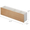 image:imageYAMAZAKI Home Rin Desk Organizer  Tv Remote Control And Pen Holder  Small  Steel  WoodAsh