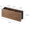 image:imageYAMAZAKI Home Rin Desk Organizer  Tv Remote Control And Pen Holder  Small  Steel  WoodWalnut