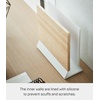 image:imageYAMAZAKI Home Rin Portable Laptop Holder Stand for Desk in Bedroom Or Office Wooden Storage Station  Steel  WoodWalnut
