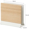image:imageYAMAZAKI Home Rin Portable Laptop Holder Stand for Desk in Bedroom Or Office Wooden Storage Station  Steel  WoodWalnut