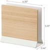 image:imageYAMAZAKI Home Rin Portable Laptop Holder Stand for Desk in Bedroom Or Office Wooden Storage Station  Steel  WoodWalnut