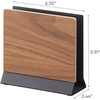 image:imageYAMAZAKI Home Rin Portable Laptop Holder Stand for Desk in Bedroom Or Office Wooden Storage Station  Steel  Woodbrown french toast 191012tcx