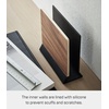 image:imageYAMAZAKI Home Rin Portable Laptop Holder Stand for Desk in Bedroom Or Office Wooden Storage Station  Steel  Woodbrown french toast 191012tcx