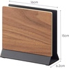 image:imageYAMAZAKI Home Rin Portable Laptop Holder Stand for Desk in Bedroom Or Office Wooden Storage Station  Steel  Woodbrown french toast 191012tcx