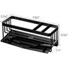 image:imageYAMAZAKI Home SelfDraining Sponge and Soap Bottle Sink Organizer White  Kitchen sink organizer metal holder keeps countertops tidy A smart fit for modern homes Adds practical everyday storageBlack